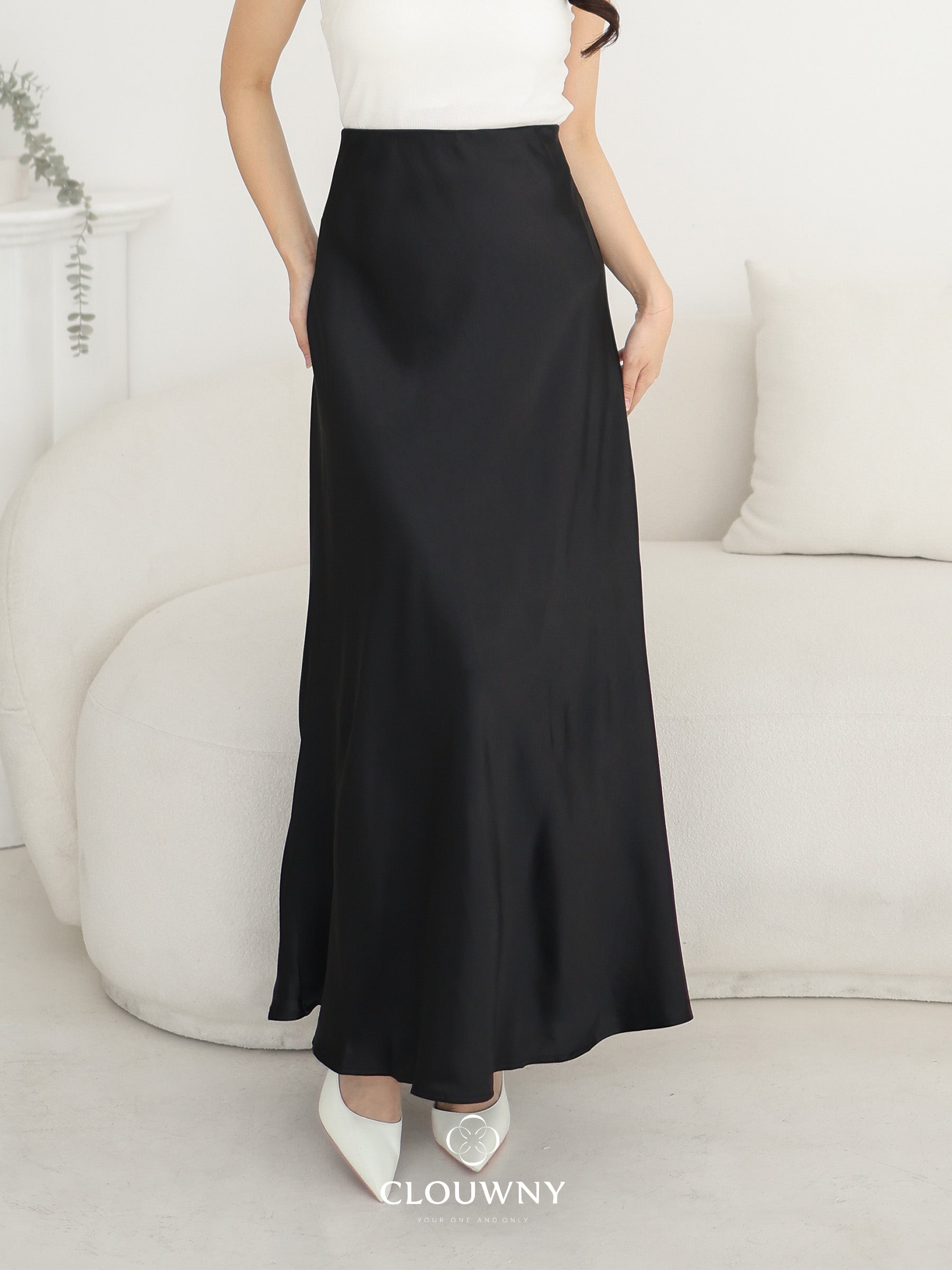 Briela Long Skirt - Black